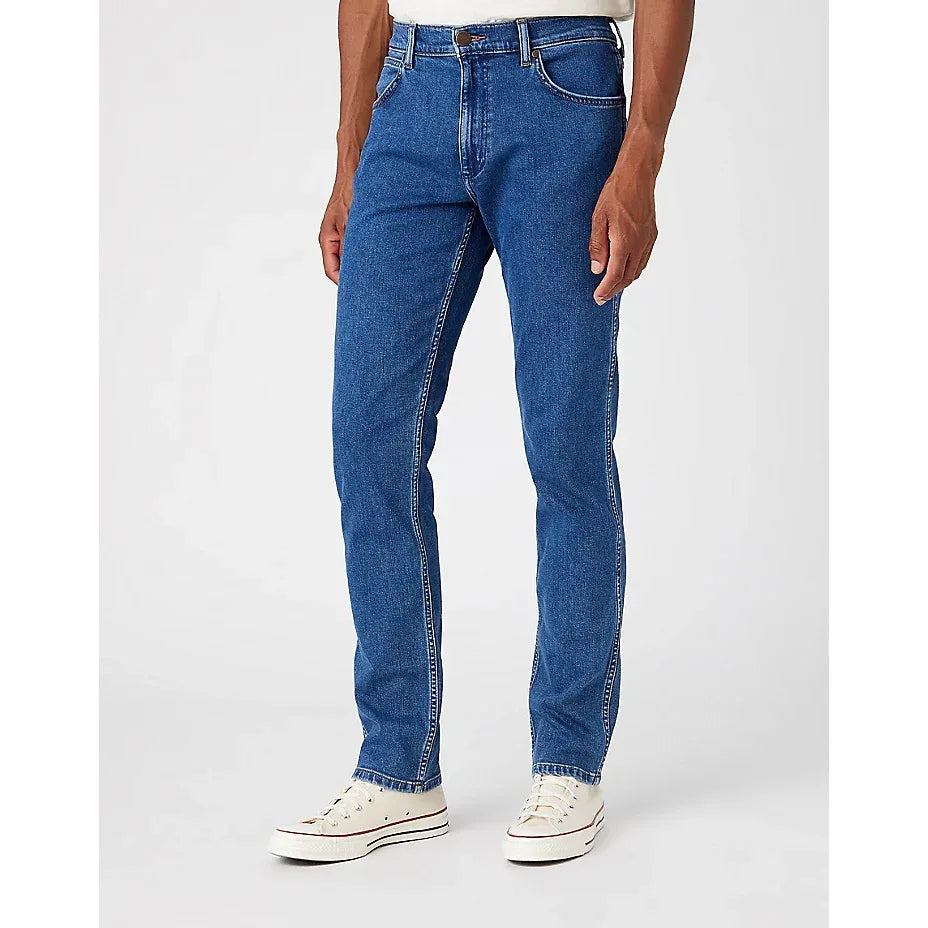 Wrangler Greensboro 803 Regular Straight Jeans - Sustainable Stone Ride Denim - Gomix Brands Outlet